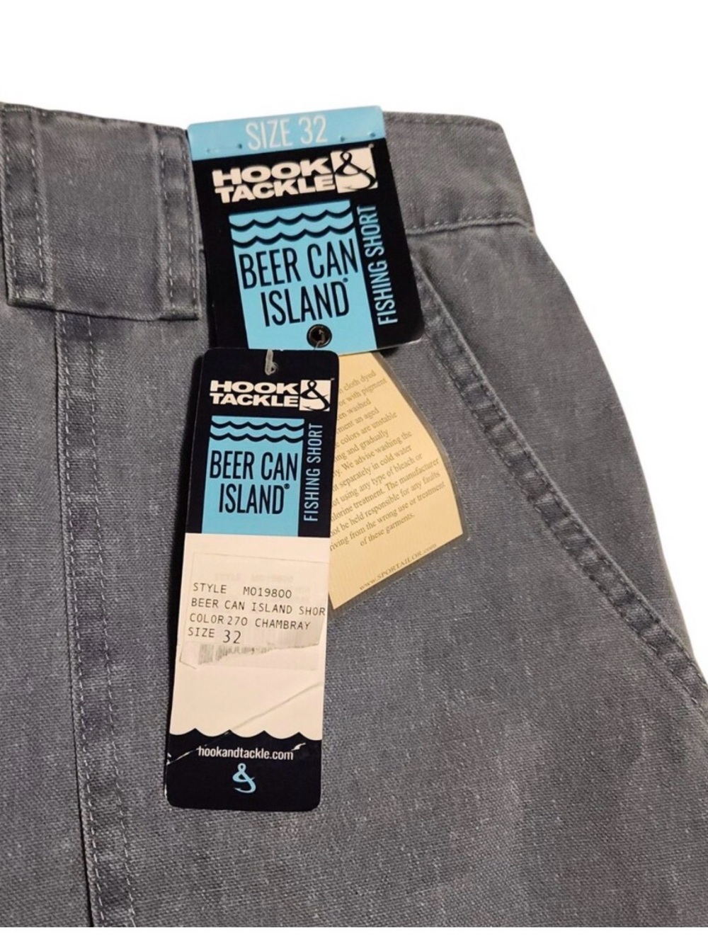 Hook and tackle shorts gray/blue - Picture 5 of 6